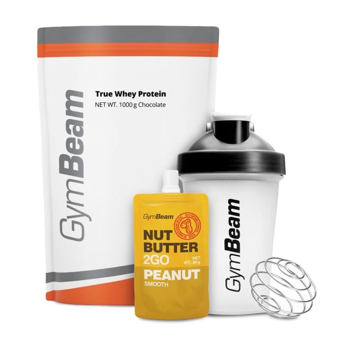Białko serwatkowe True Whey - GymBeam 1000 g - biała czekolada - 00