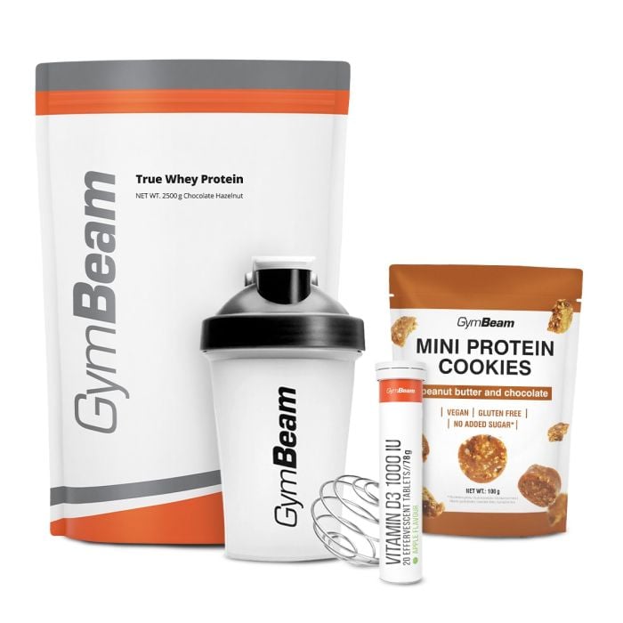 Białko serwatkowe True Whey - GymBeam 1000 g - biała czekolada - 00