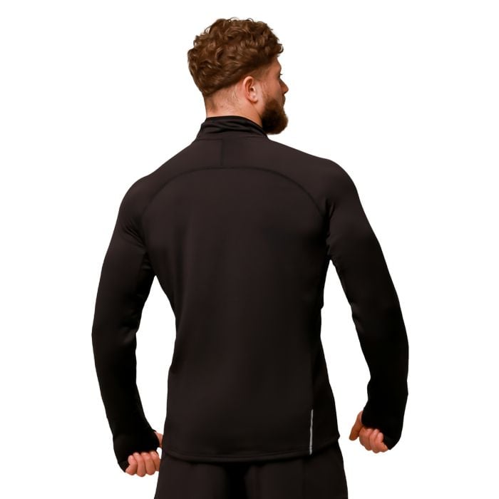 Bluza do biegania Pulse 1/2 Zip Black - GymBeam L