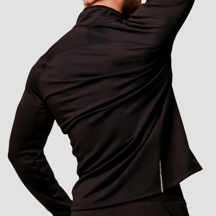 Bluza do biegania Pulse 1/2 Zip Black - GymBeam L