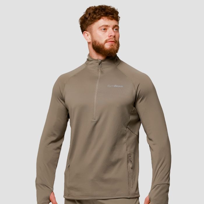 Bluza do biegania Pulse 1/2 Zip Vetiver - GymBeam L