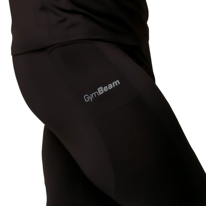 Legginsy do biegania Pulse Black - GymBeam L
