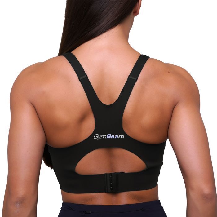 Biustonosz sportowy do biegania Pulse Black - GymBeam S