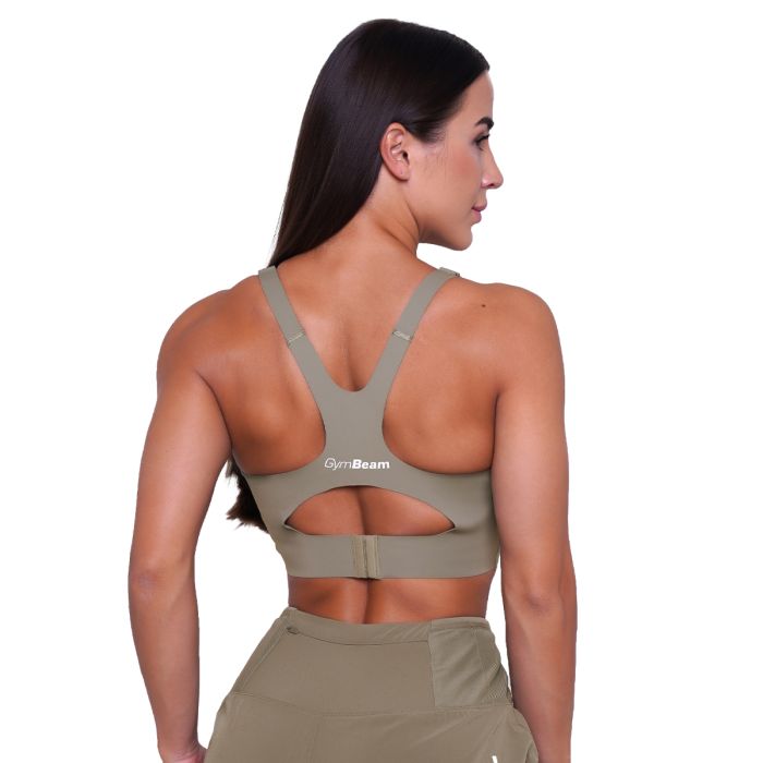 Biustonosz sportowy do biegania Pulse Vetiver - GymBeam L