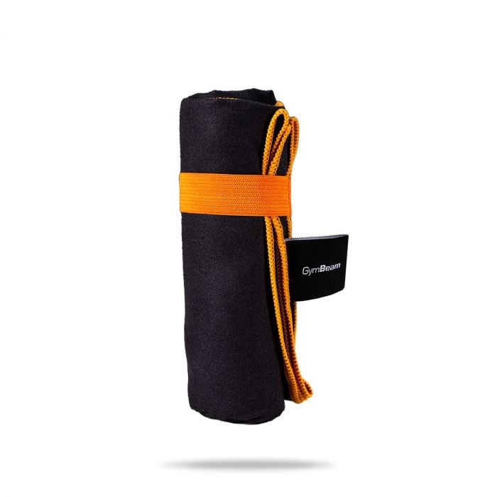 Szybkoschnący ręcznik sportowy Black/Orange - GymBeam single_variant