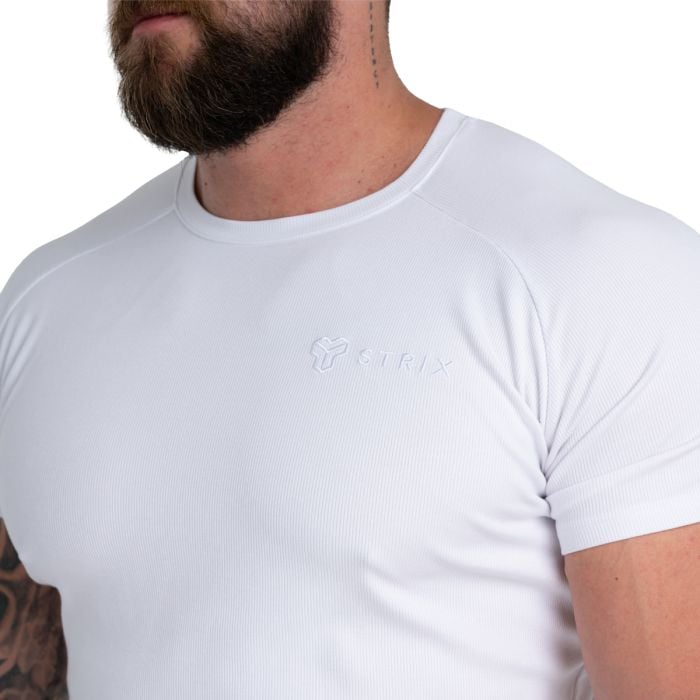 T-Shirt Ribbed White - STRIX L