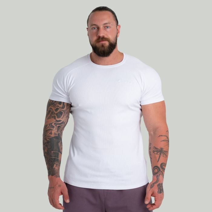 T-Shirt Ribbed White - STRIX L