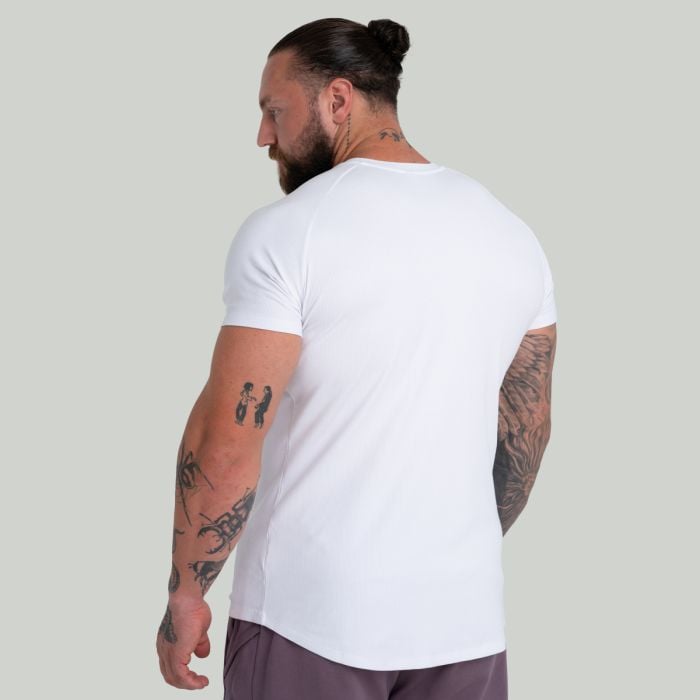 T-Shirt Ribbed White - STRIX L