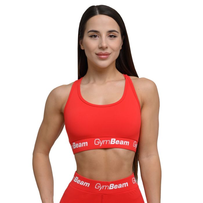 Biustonosz sportowy Simple Rouge Red - GymBeam L