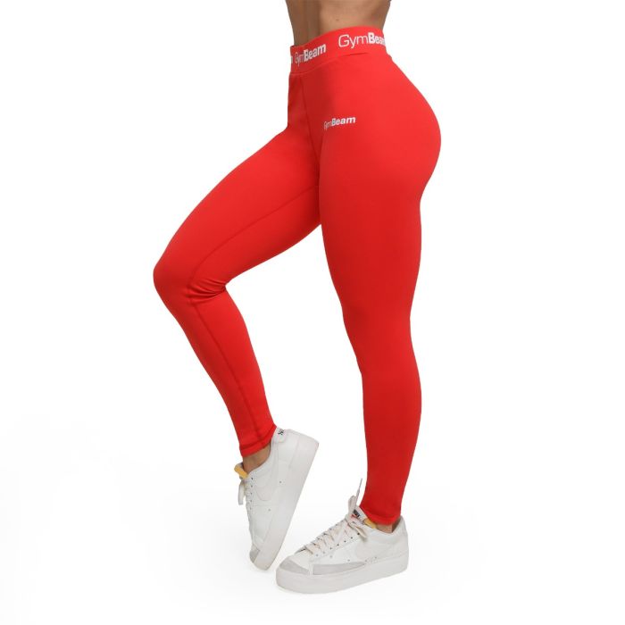 Damskie legginsy Simple Rouge Red - GymBeam M