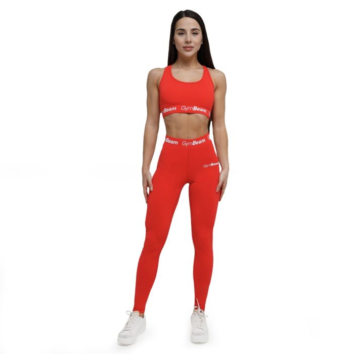 Damskie legginsy Simple Rouge Red - GymBeam M