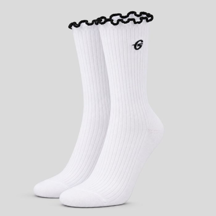 Ruffle Socks 3-Pack Pink - GymBeam M