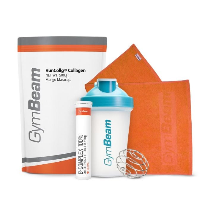 Hydrolizowany Kolagen RunCollg® z witaminą C - GymBeam 500 g - bez smaku