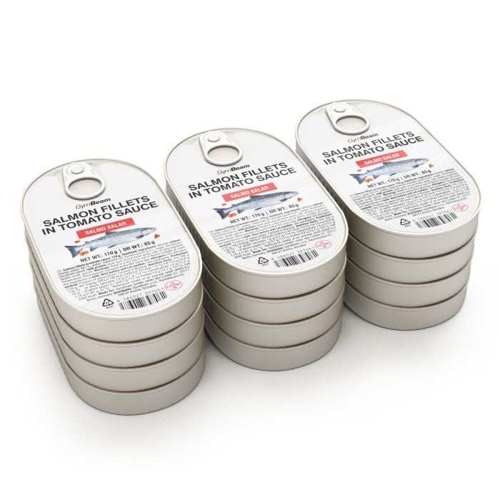 Filety z łososia w sosie pomidorowym - GymBeam 170 g