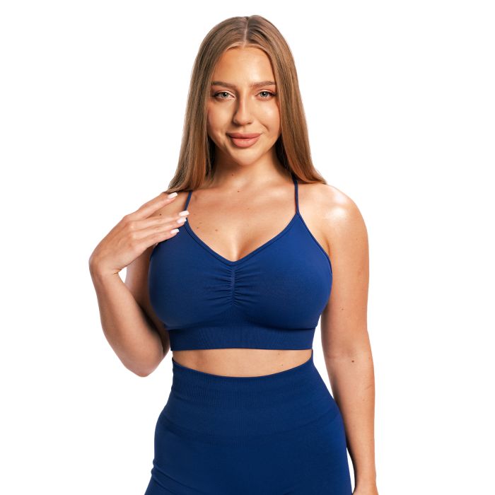 Biustonosz sportowy Sculpt Seamless Navy - GymBeam S