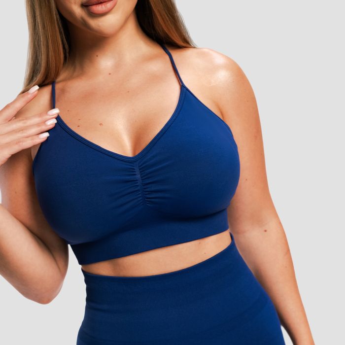 Biustonosz sportowy Sculpt Seamless Navy - GymBeam S