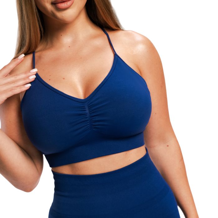 Biustonosz sportowy Sculpt Seamless Navy - GymBeam S