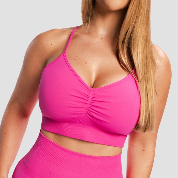 Biustonosz sportowy Sculpt Seamless Rose - GymBeam M