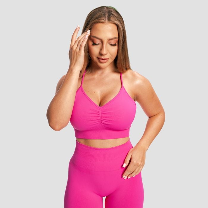 Biustonosz sportowy Sculpt Seamless Rose - GymBeam M