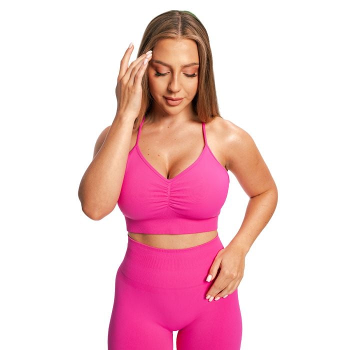 Biustonosz sportowy Sculpt Seamless Rose - GymBeam M