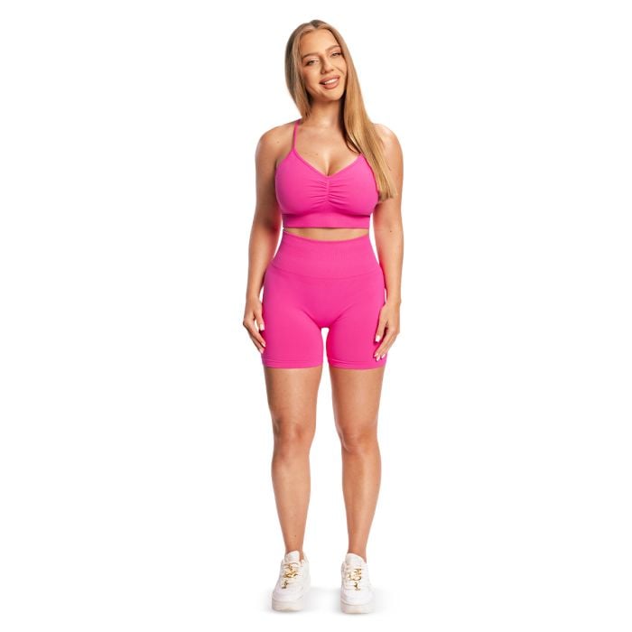 Biustonosz sportowy Sculpt Seamless Rose - GymBeam M