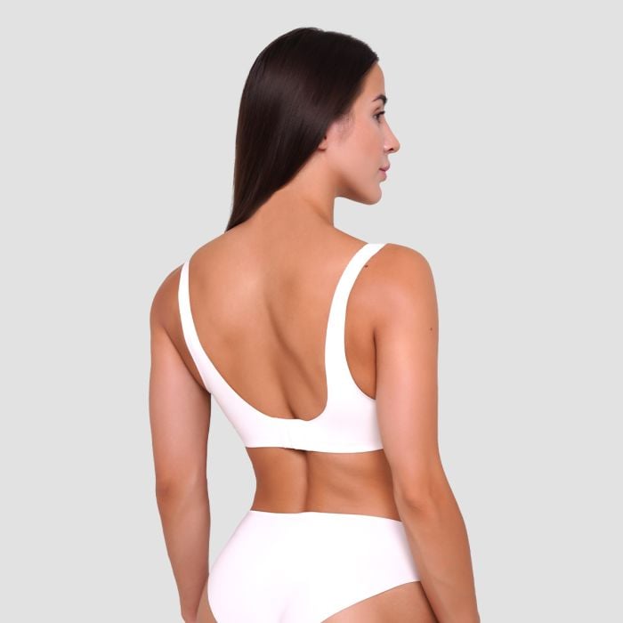 Biustonosz bezszwowy Chalk - GymBeam L