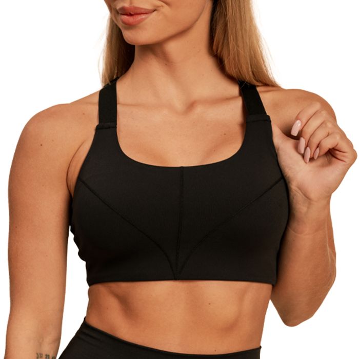 Biustonosz sportowy Sense Black - BeastPink L