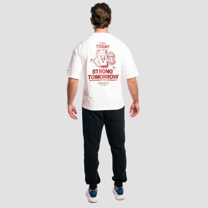 Koszulka Shaker Boxy White - GymBeam XL