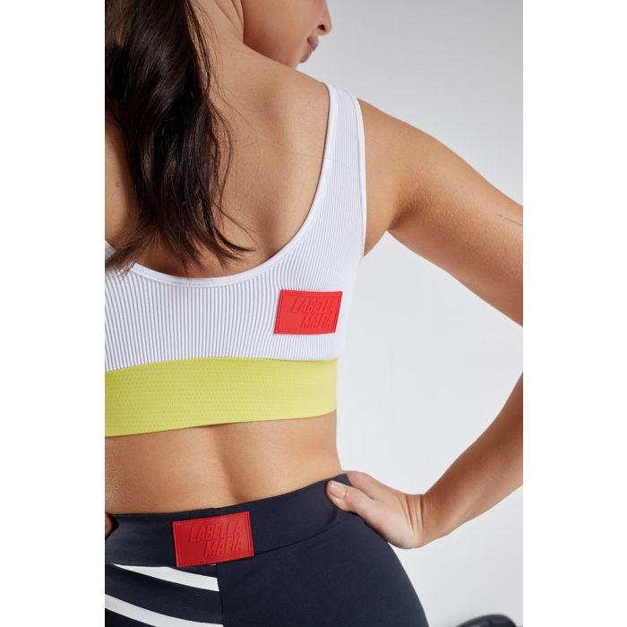 Biustonosz Sportowy Eccentric Biały - LABELLAMAFIA S