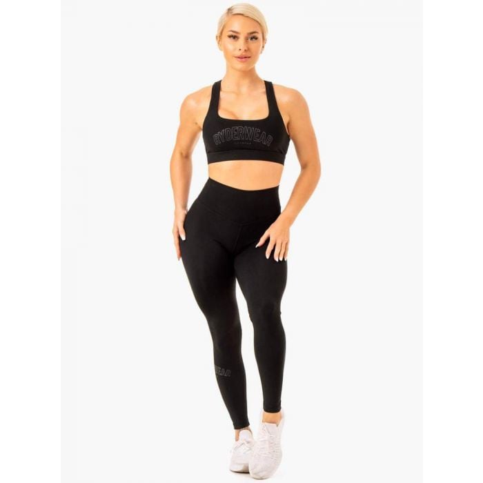 Biustonosz sportowy Knockout Racer Back Black - Ryderwear M