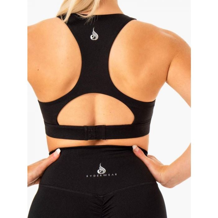 Biustonosz sportowy Knockout Racer Back Black - Ryderwear M