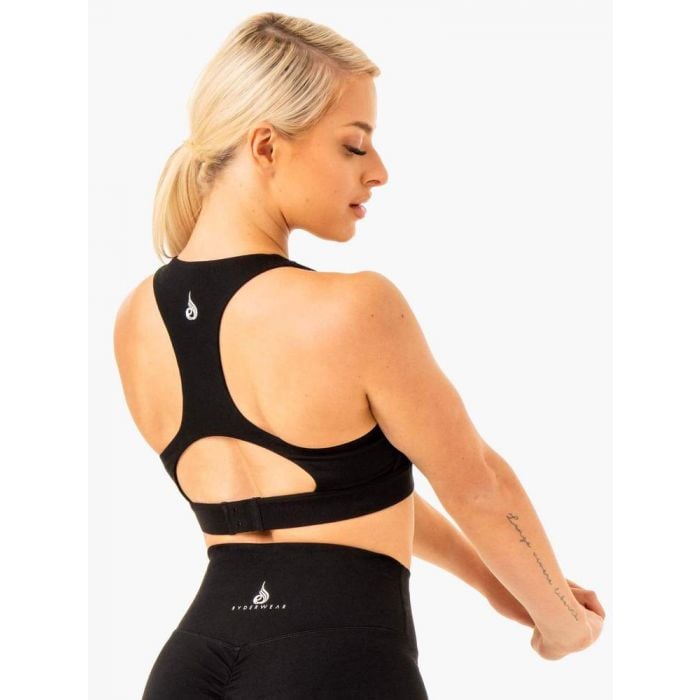 Biustonosz sportowy Knockout Racer Back Black - Ryderwear M