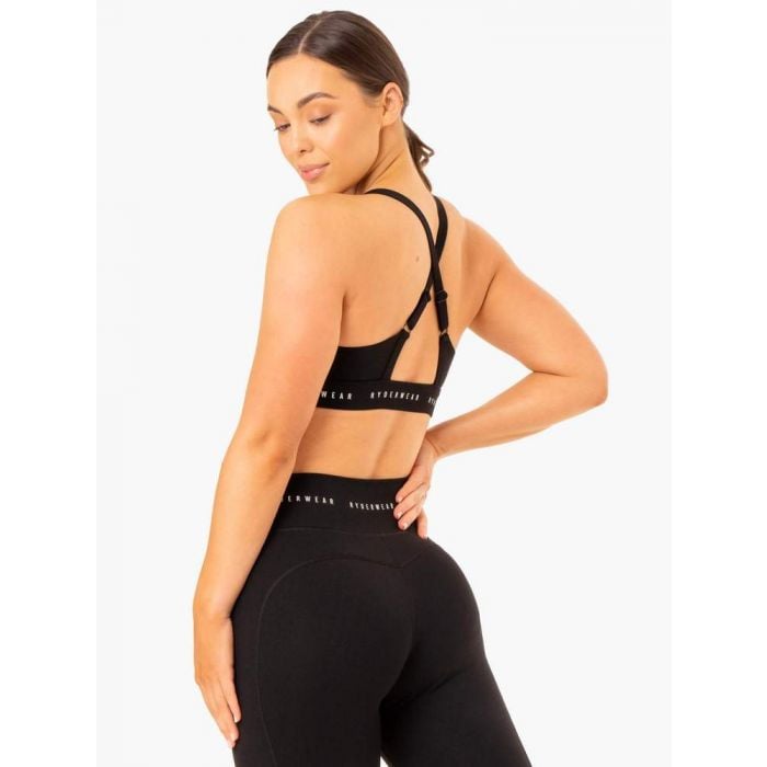 Biustonosz sportowy Reflex Cross Over Black - Ryderwear XL