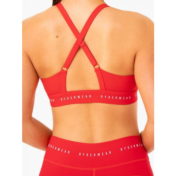Biustonosz sportowy Reflex Cross Over Red -  Ryderwear XL