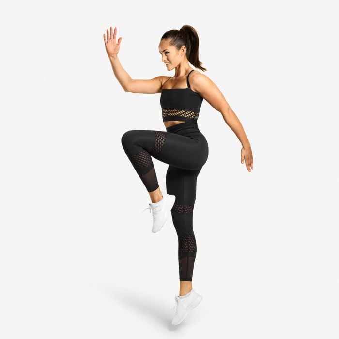 Biustonosz sportowy Waverly Mesh Black - Better Bodies S