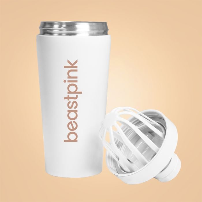 Stalowy shaker 650 ml White - BeastPink single_variant