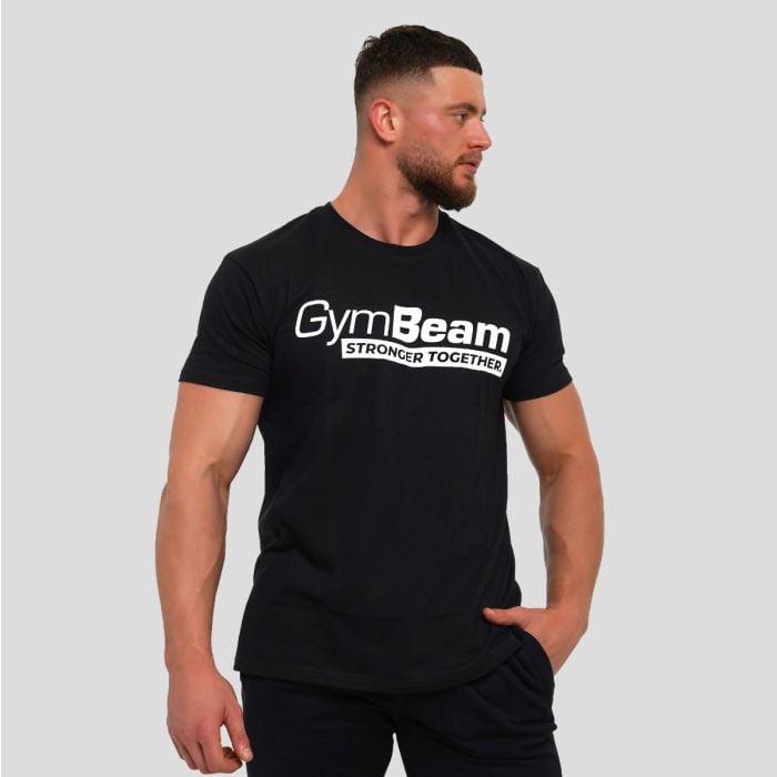Koszulka Stronger Together Black- GymBeam L
