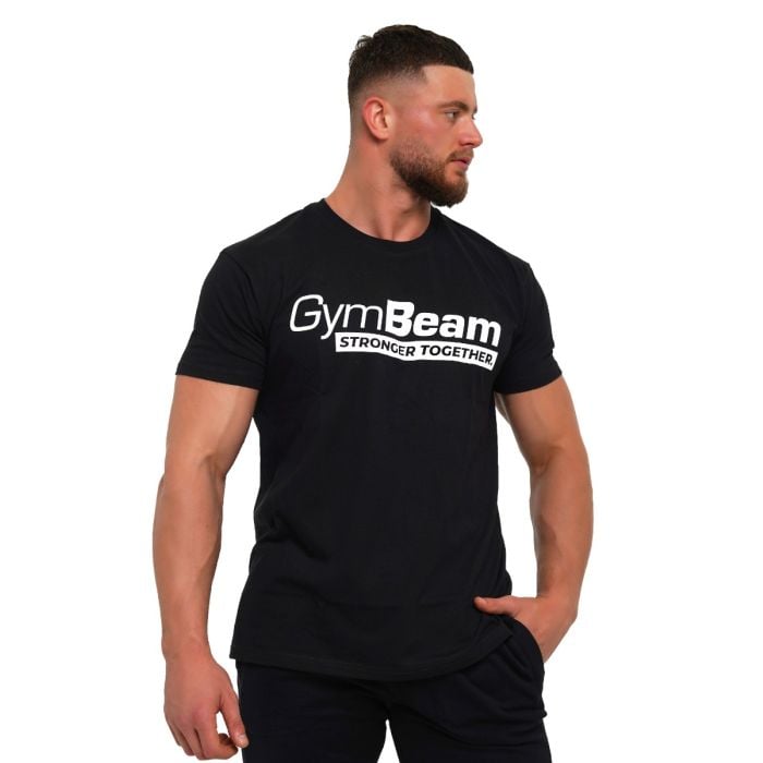 Koszulka Stronger Together Black- GymBeam L