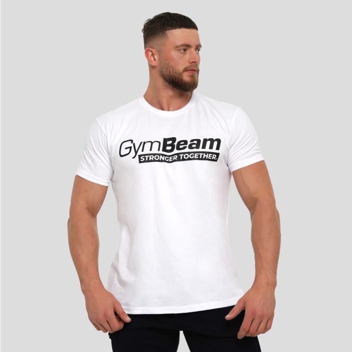 Koszulka Stronger Together White - GymBeam XL