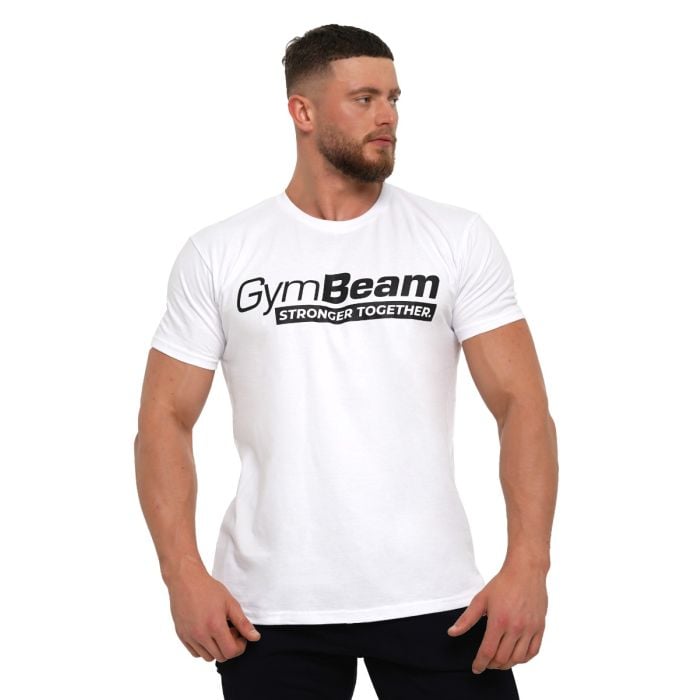 Koszulka Stronger Together White - GymBeam XL