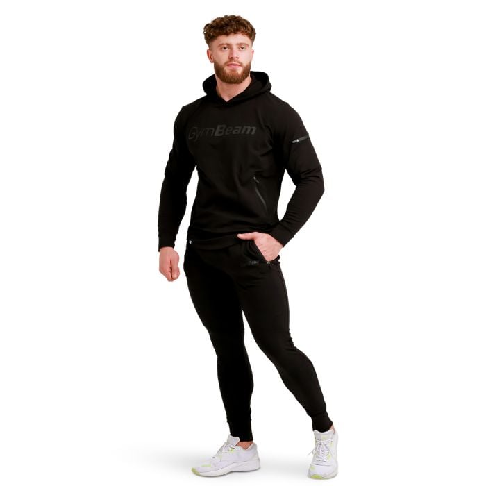 Męskie spodnie dresowe Urban Black - GymBeam L