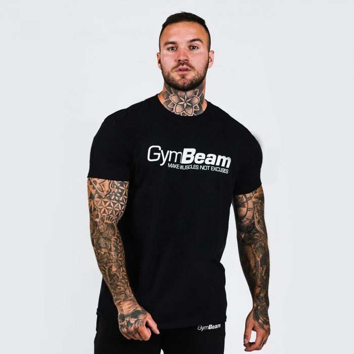 Koszulka Make Muscles Black - GymBeam
