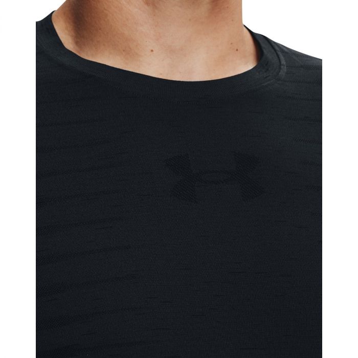 Koszulka bezszwowa Wordmark SS Black - Under Armour S