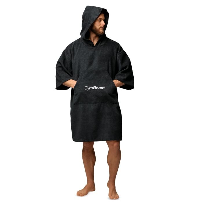Ręcznik Terry Poncho Black - GymBeam pojedynczy wariant