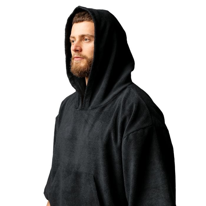 Ręcznik Terry Poncho Black - GymBeam pojedynczy wariant