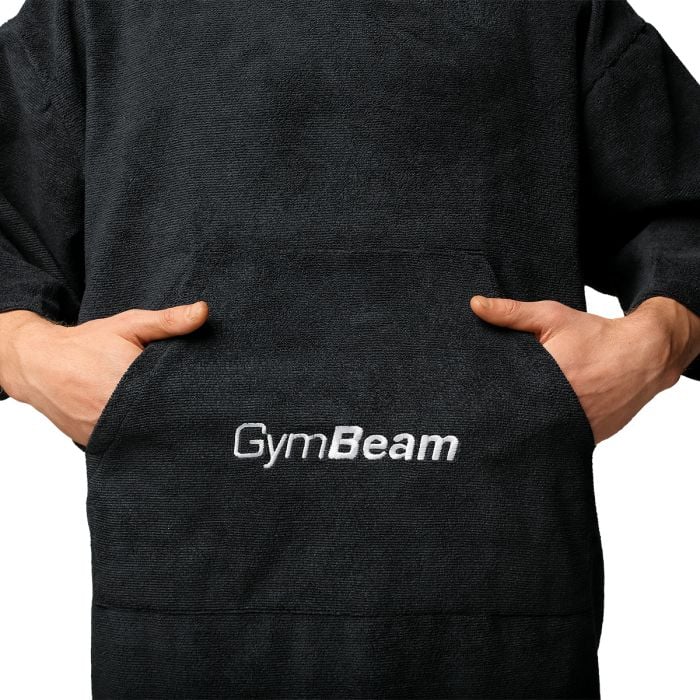 Ręcznik Terry Poncho Black - GymBeam pojedynczy wariant