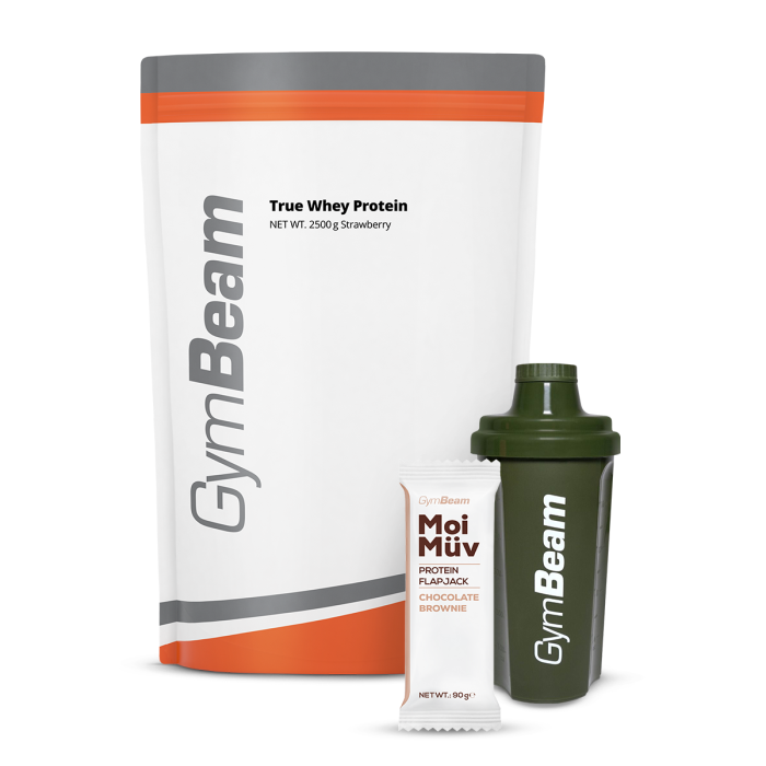 Białko serwatkowe True Whey - GymBeam 1000 g - biała czekolada - 00