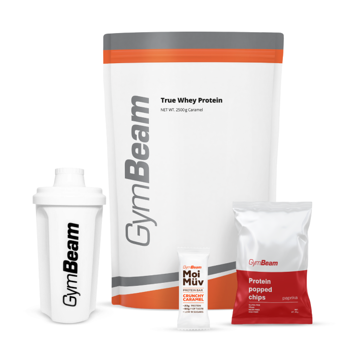 Białko serwatkowe True Whey - GymBeam 1000 g - biała czekolada - 00