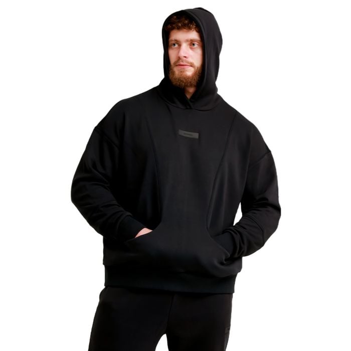Bluza z kapturem Unity Black - GymBeam L