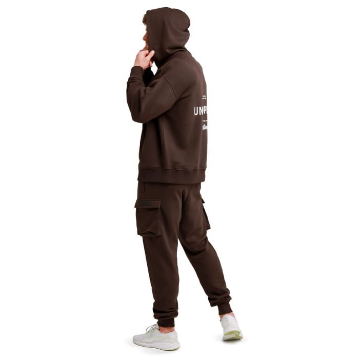 Bluza z kapturem Unstoppable Brown - GymBeam XL
